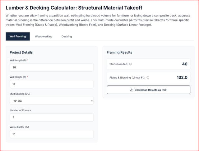 How to Calculate Framing Lumber: Studs, Plates & Blocking Math ...
